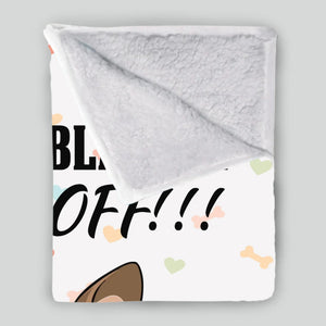 Personalized Dog Blanket - Funny Paws Off Dog Lover Gift With Names - 89Prints