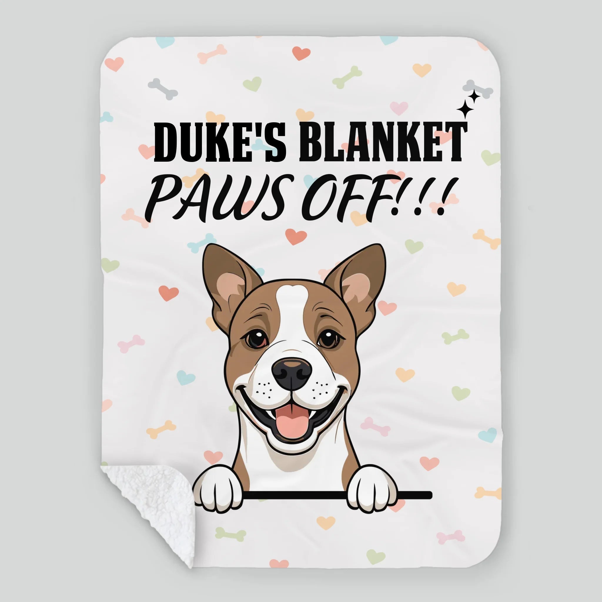 Personalized Dog Blanket - Funny Paws Off Dog Lover Gift With Names - 89Prints