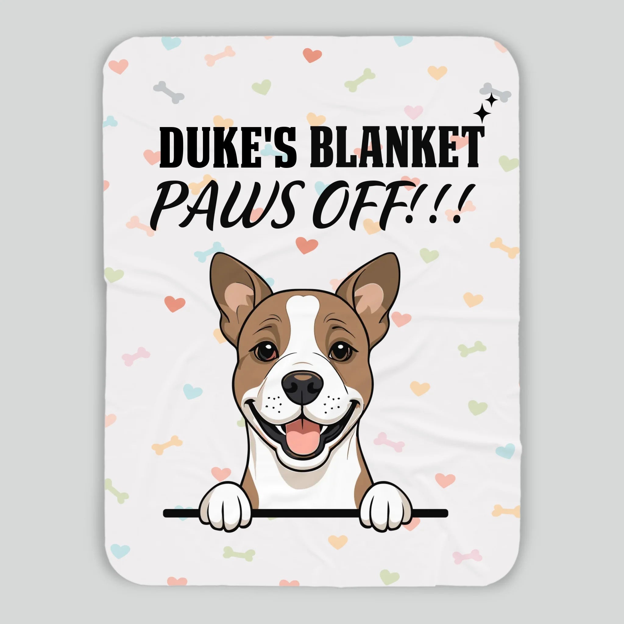 Personalized Dog Blanket - Funny Paws Off Dog Lover Gift With Names - 89Prints