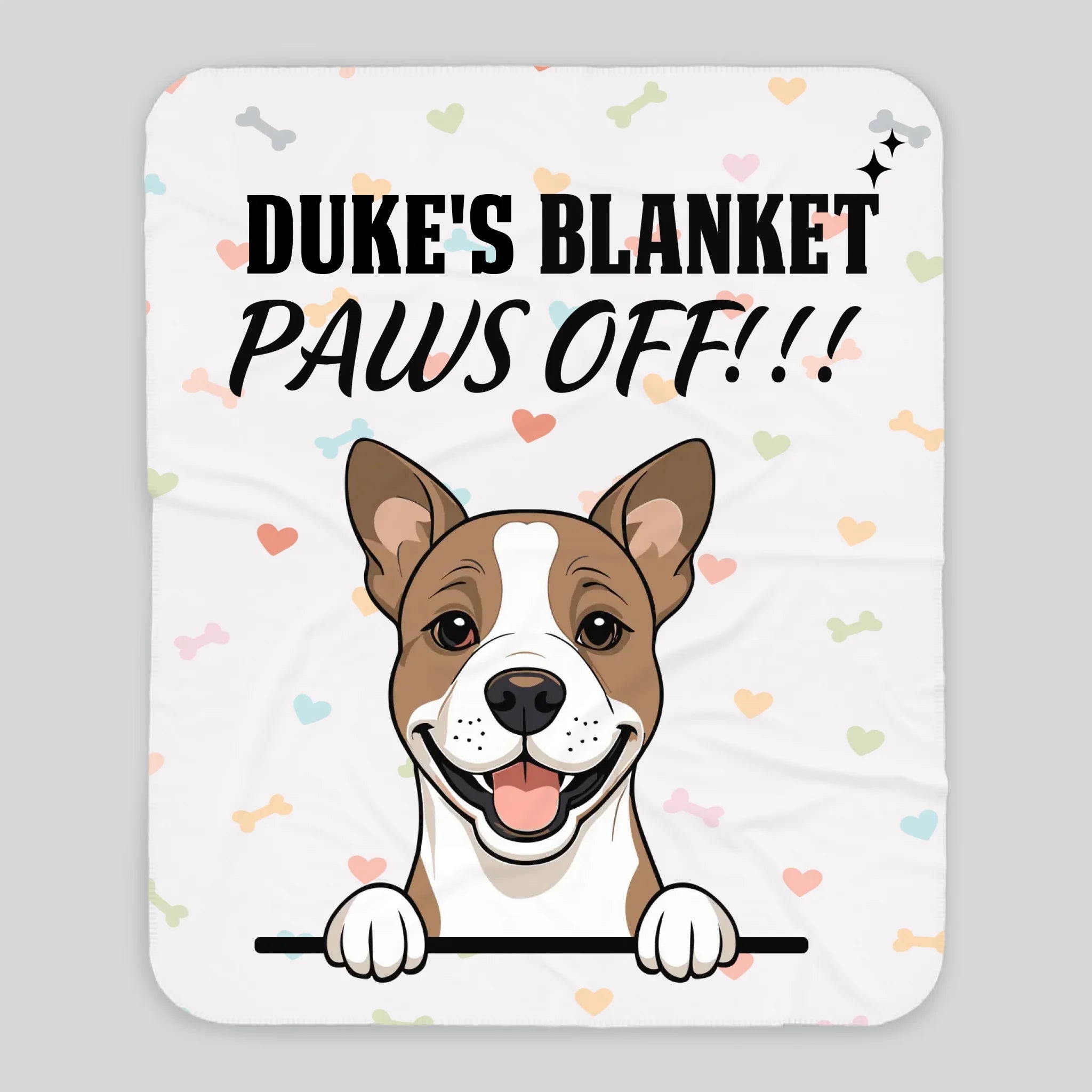 Personalized Dog Blanket - Funny Paws Off Dog Lover Gift With Names - 89Prints