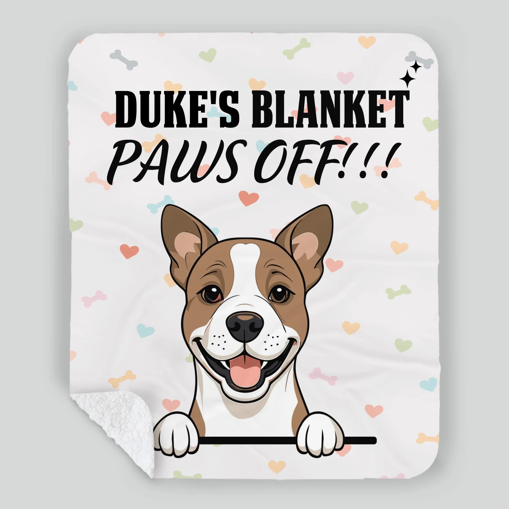 Personalized Dog Blanket - Funny Paws Off Dog Lover Gift With Names - 89Prints