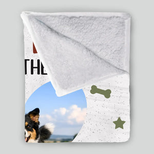 Personalized Dog Dad Blanket - I Woof You Every Day Custom Photo Father’s Day Gift - 89Prints