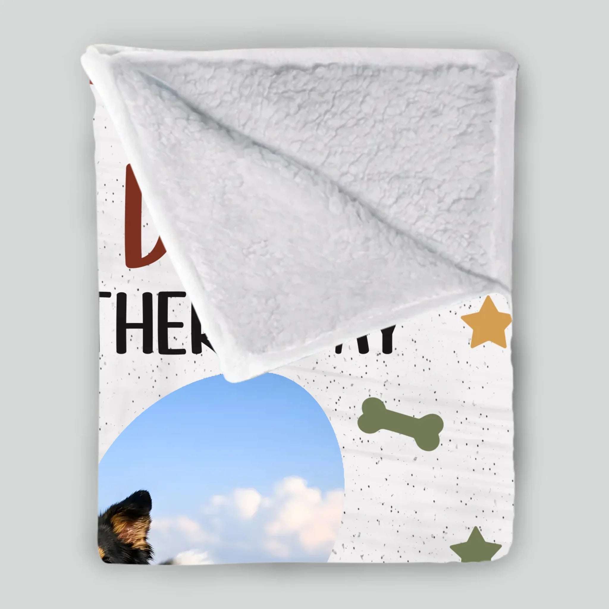 Personalized Dog Dad Blanket - I Woof You Every Day Custom Photo Father’s Day Gift - 89Prints