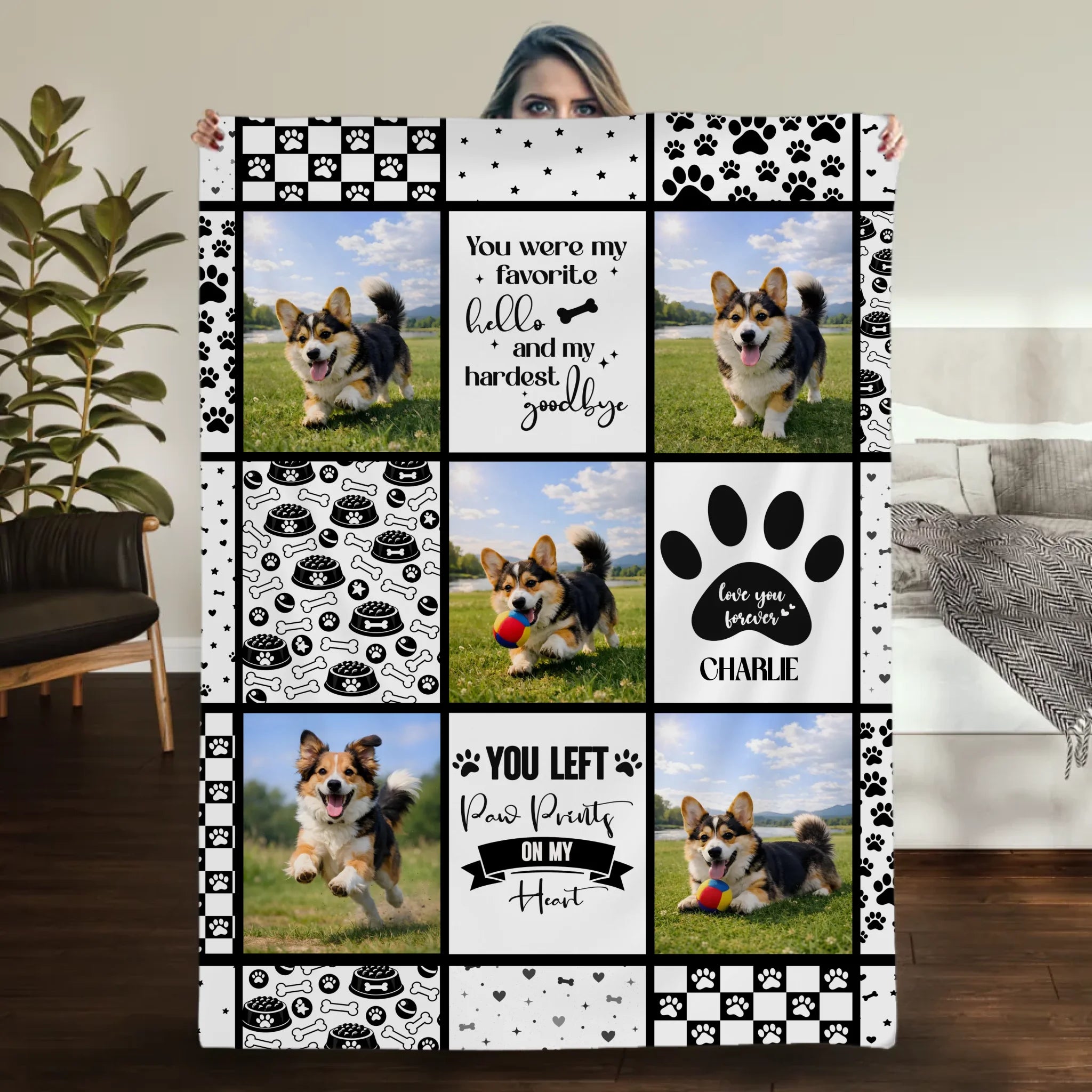 Custom Dog Blanket With Picture - In Loving Memory Pet Gift Ideas For Dog Owners - 89Prints