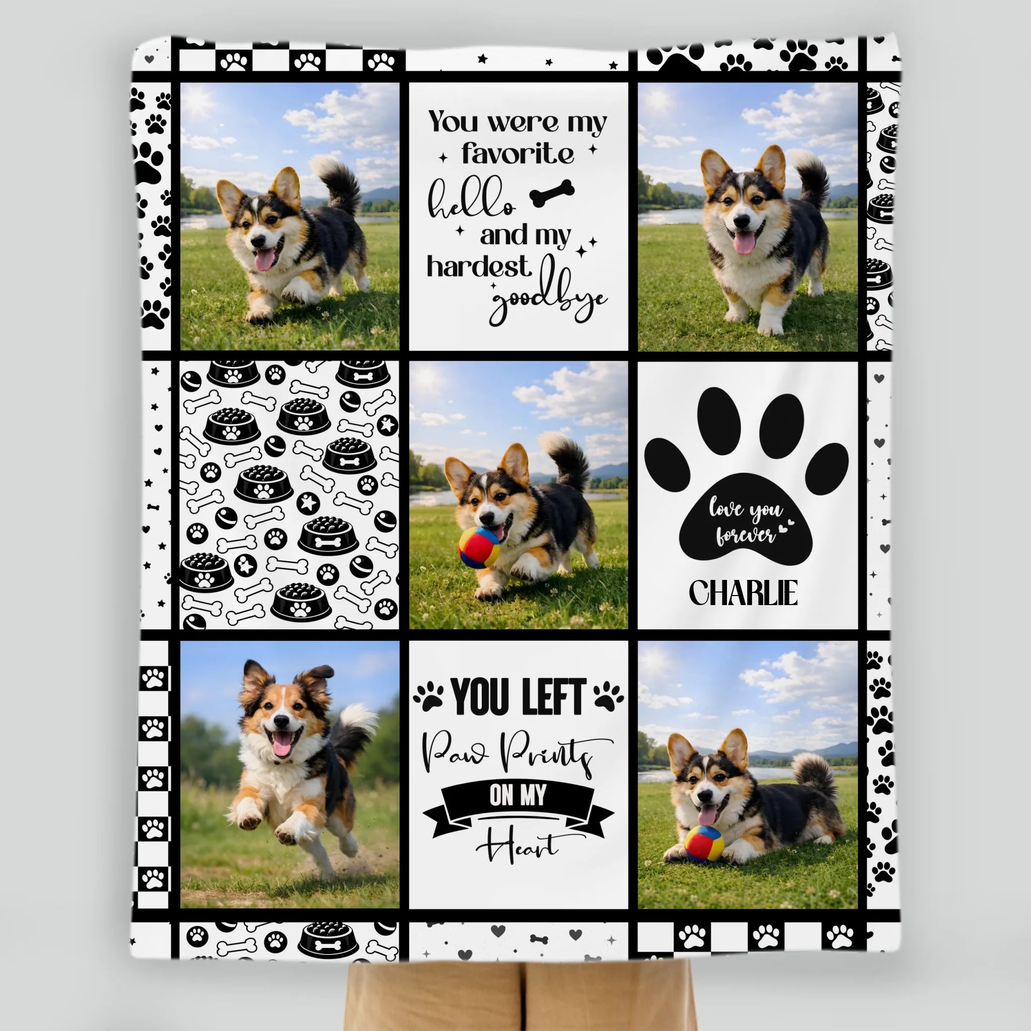 Custom Dog Blanket With Picture - In Loving Memory Pet Gift Ideas For Dog Owners - 89Prints