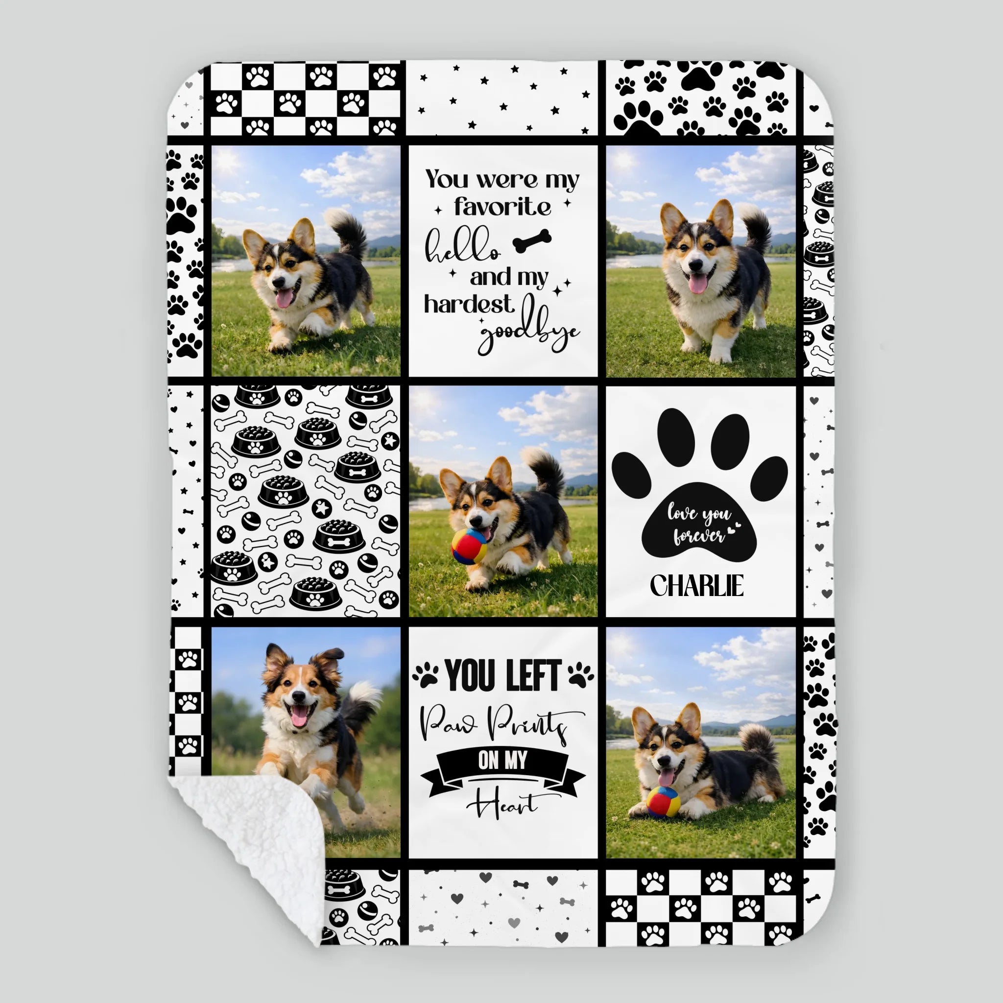 Custom Dog Blanket With Picture - In Loving Memory Pet Gift Ideas For Dog Owners - 89Prints