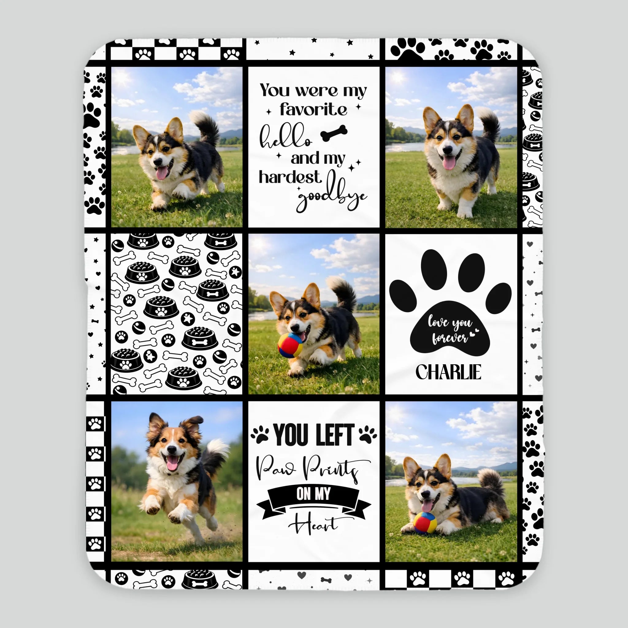 Custom Dog Blanket With Picture - In Loving Memory Pet Gift Ideas For Dog Owners - 89Prints