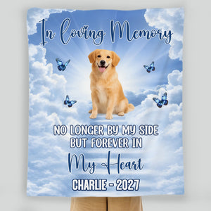 Custom Dog Blanket With Name - Heavenly Angel Pet Remembrance Gift For Dog Lovers - 89Prints