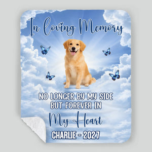 Custom Dog Blanket With Name - Heavenly Angel Pet Remembrance Gift For Dog Lovers - 89Prints
