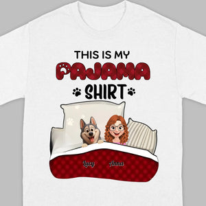 Individualized Dog Lover Basic Tee - This Is My Pajama Shirt | 89Prints