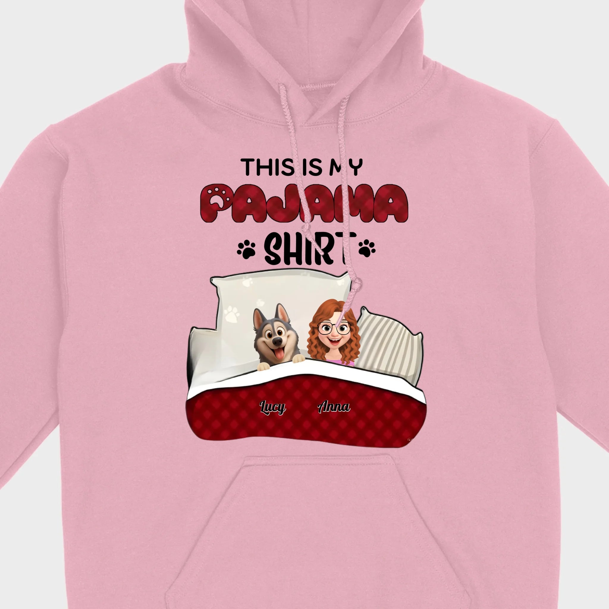 Individualized Dog Lover Basic Tee - This Is My Pajama Shirt | 89Prints