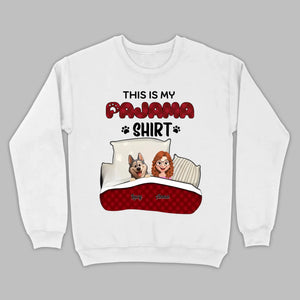 Individualized Dog Lover Basic Tee - This Is My Pajama Shirt | 89Prints