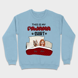 Individualized Dog Lover Basic Tee - This Is My Pajama Shirt | 89Prints