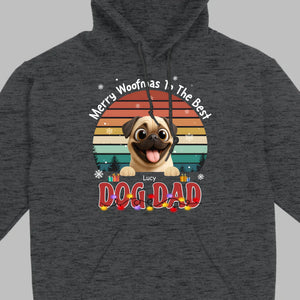 Custom Pug Basic Tee – Merry Woofmas To The Best Dog Dad Present | 89Prints