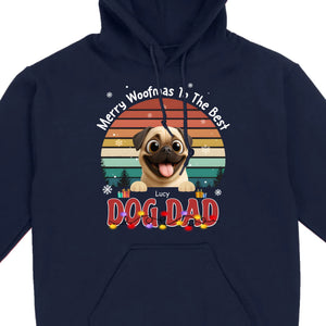 Custom Pug Basic Tee – Merry Woofmas To The Best Dog Dad Present | 89Prints