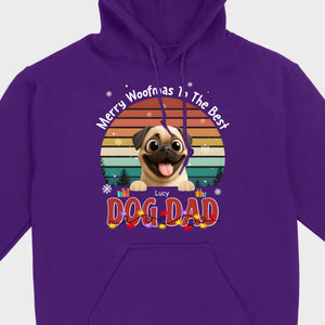 Custom Pug Basic Tee – Merry Woofmas To The Best Dog Dad Present | 89Prints