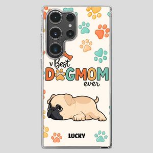 Personalized Pug Lover Phone Case - Custom Best Dog Mom Ever Gift | 89Prints