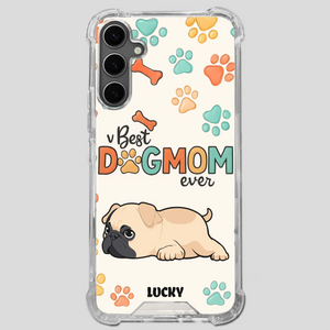 Personalized Pug Lover Phone Case - Custom Best Dog Mom Ever Gift | 89Prints