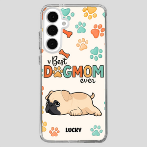 Personalized Pug Lover Phone Case - Custom Best Dog Mom Ever Gift | 89Prints