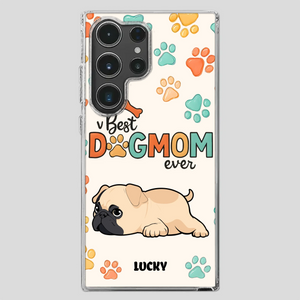 Personalized Pug Lover Phone Case - Custom Best Dog Mom Ever Gift | 89Prints