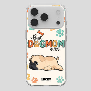 Personalized Pug Lover Phone Case - Custom Best Dog Mom Ever Gift | 89Prints
