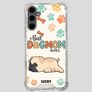 Personalized Pug Lover Phone Case - Custom Best Dog Mom Ever Gift | 89Prints