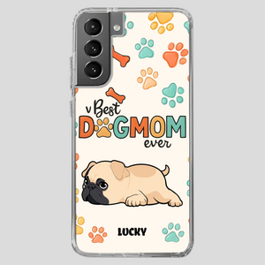 Personalized Pug Lover Phone Case - Custom Best Dog Mom Ever Gift | 89Prints