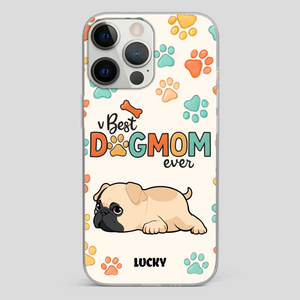 Personalized Pug Lover Phone Case - Custom Best Dog Mom Ever Gift | 89Prints