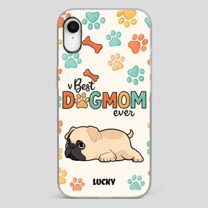 Personalized Pug Lover Phone Case - Custom Best Dog Mom Ever Gift | 89Prints
