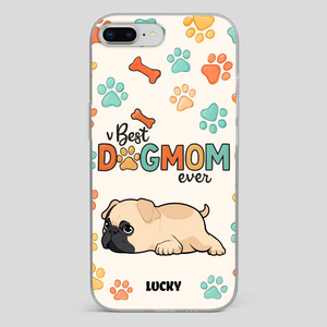 Personalized Pug Lover Phone Case - Custom Best Dog Mom Ever Gift | 89Prints