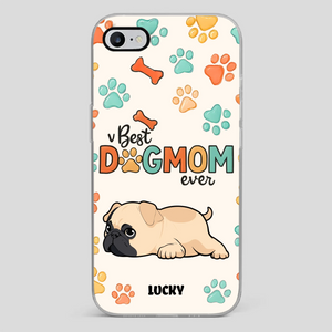 Personalized Pug Lover Phone Case - Custom Best Dog Mom Ever Gift | 89Prints
