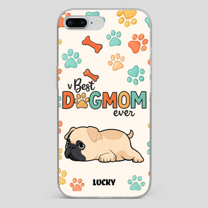 Personalized Pug Lover Phone Case - Custom Best Dog Mom Ever Gift | 89Prints