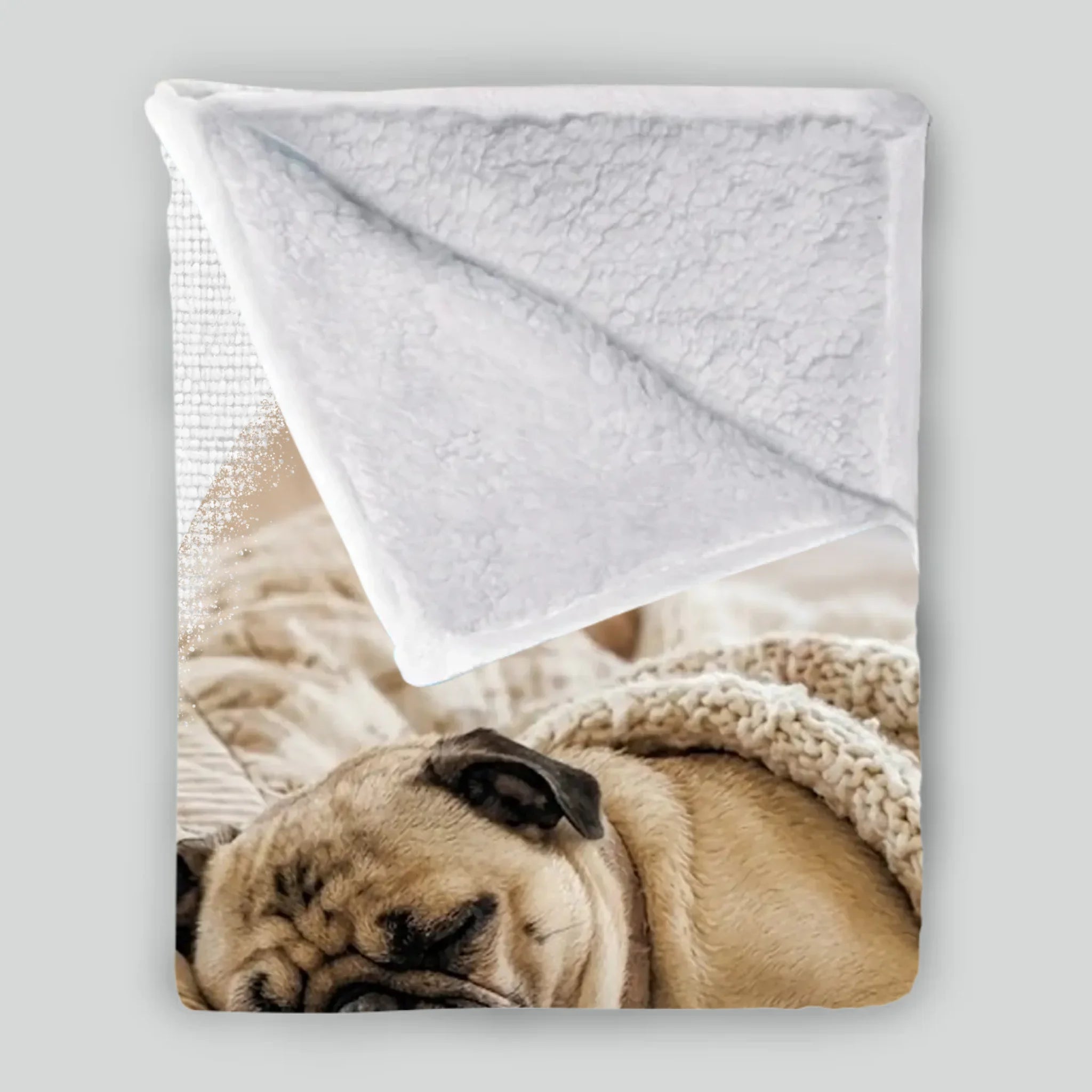 Personalized Pug Lover Blanket With Name - Thank You For Letting Me Be Part Of Your Life | 89Prints