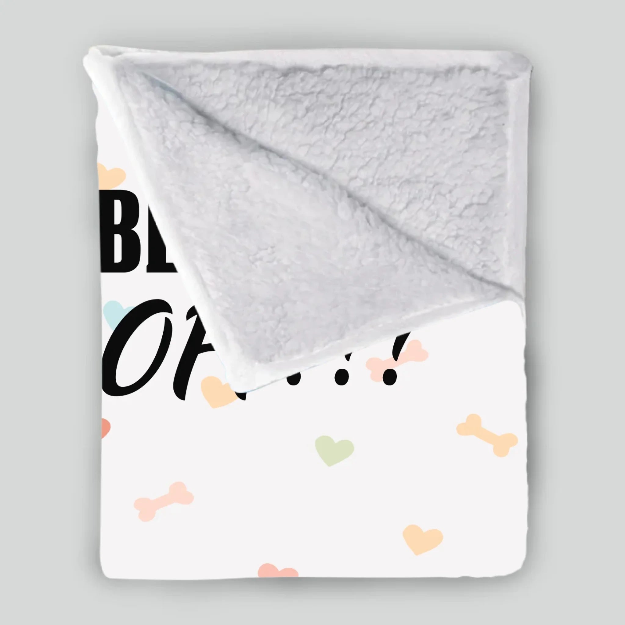 Personalized Pug Blanket - Funny Paws Off Dog Lover Gift With Names | 89Prints