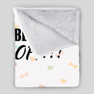 Personalized Pug Blanket - Funny Paws Off Dog Lover Gift With Names | 89Prints