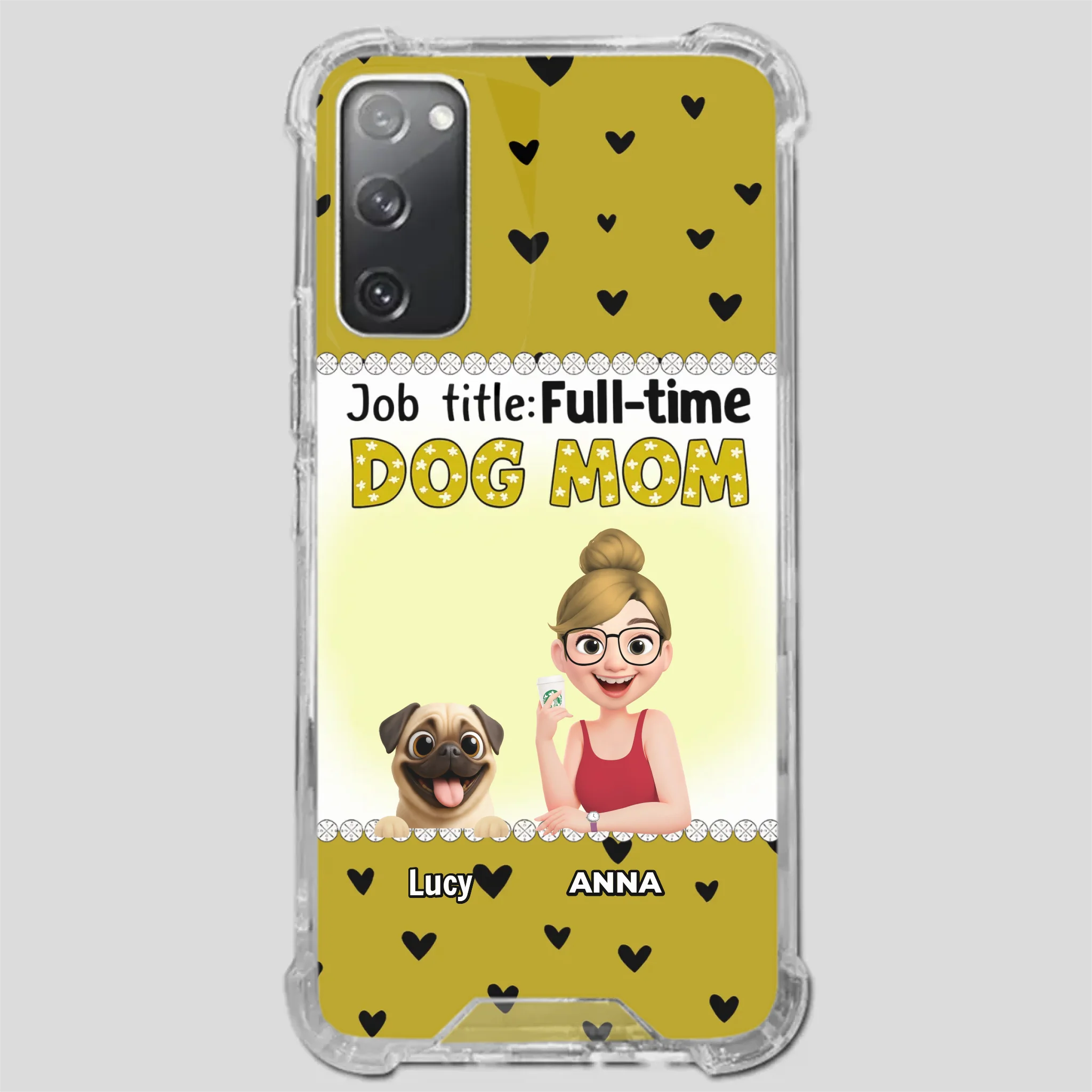 Custom Pug Lover Phone Case - Full-time Dog Mom Gift For Dog Owners | 89Prints