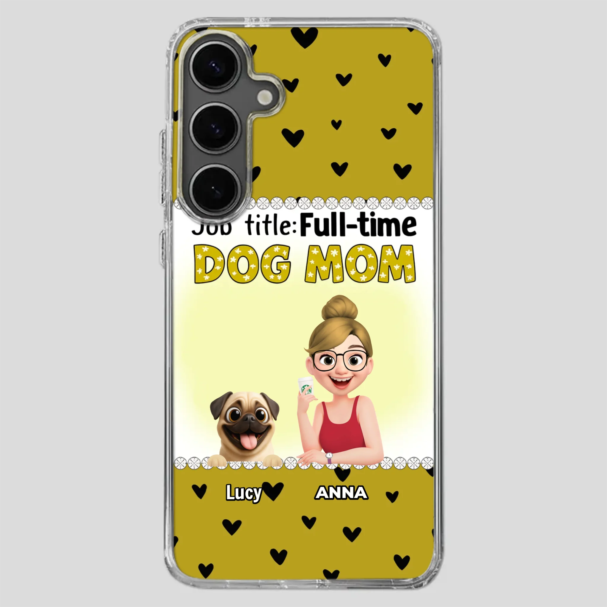 Custom Pug Lover Phone Case - Full-time Dog Mom Gift For Dog Owners | 89Prints