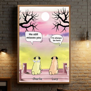 Customized Pug Lover Poster – Sympathy Wall Art For Pet Loss | 89Prints