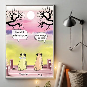 Customized Pug Lover Poster – Sympathy Wall Art For Pet Loss | 89Prints