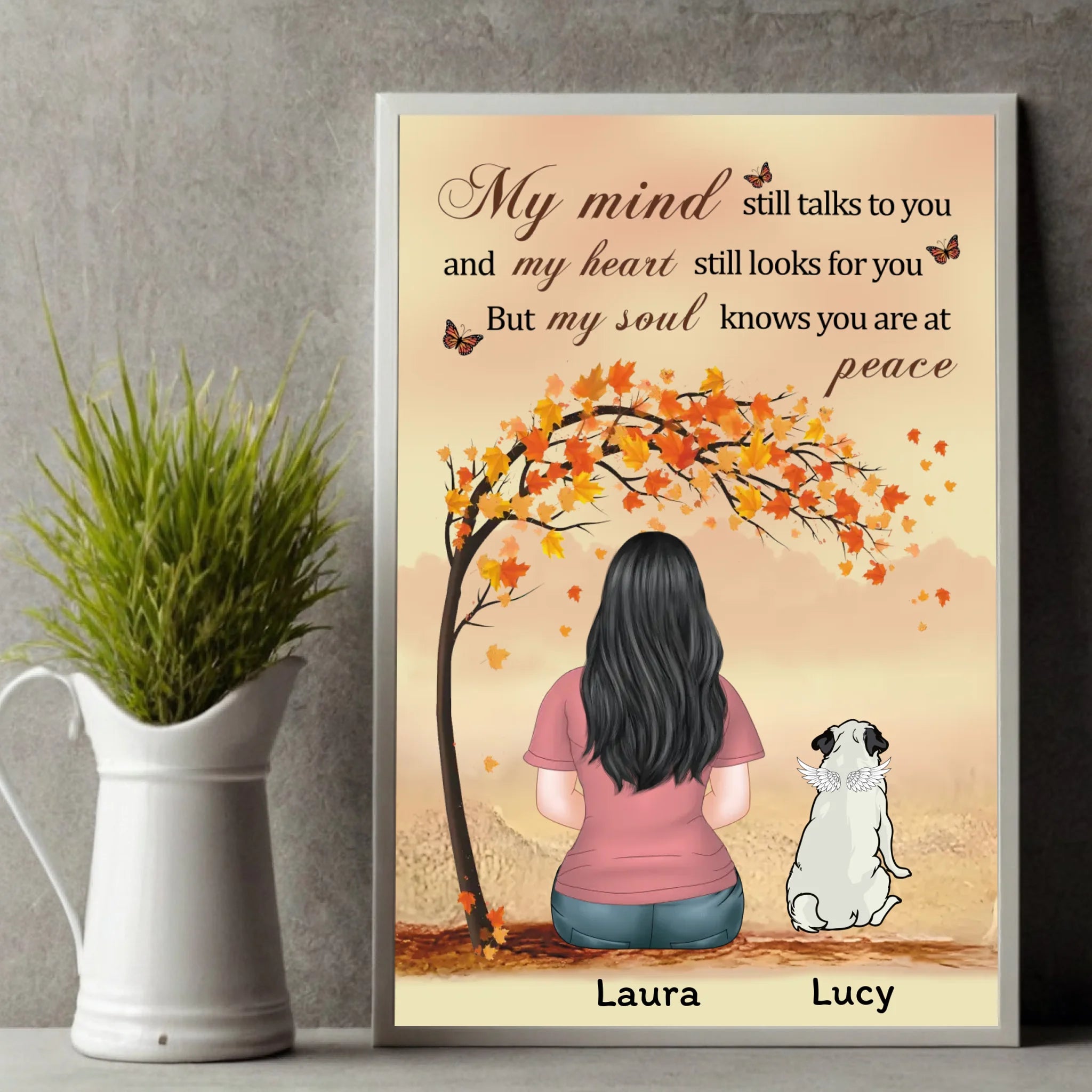 Personalized Pug Lover Poster – In Loving Memory Design | 89Prints