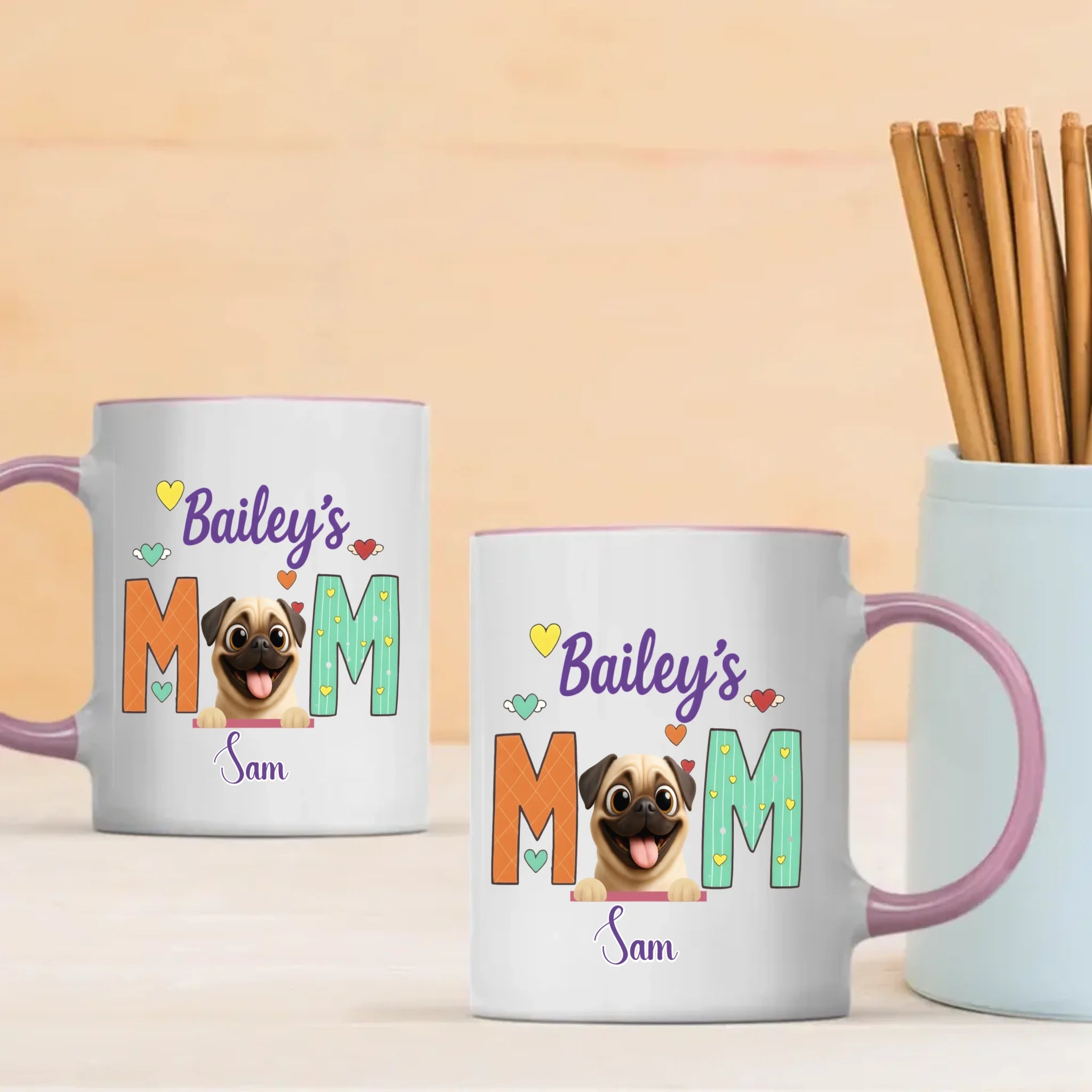 Custom Pug Lover Mug – Personalized Unique Gift For Dog Moms | 89Prints