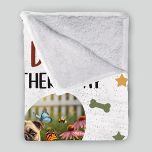 Personalized Pug Lover Blanket - I Woof You Every Day Custom Photo Father’s Day Gift | 89Prints