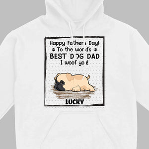 Custom Pug Basic Tee - Happy Father's Day, To The World's Best Dog Dad T-Shirts | 89Prints