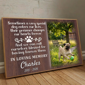 Personalized Pug Memorial Poster – Forever In Our Hearts Tribute For Your Beloved Dog | 89Prints
