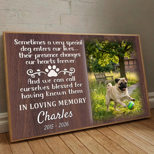 Personalized Pug Memorial Poster – Forever In Our Hearts Tribute For Your Beloved Dog | 89Prints