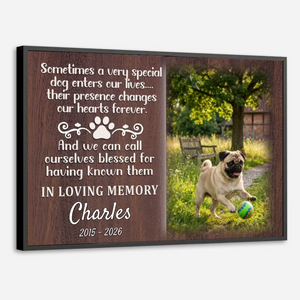 Personalized Pug Memorial Poster – Forever In Our Hearts Tribute For Your Beloved Dog | 89Prints