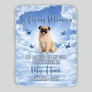 Custom Pug Blanket With Name - In Loving Memory Gift For Dog Lovers | 89Prints