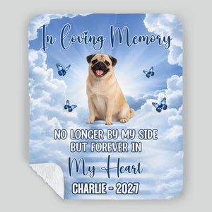 Custom Pug Blanket With Name - In Loving Memory Gift For Dog Lovers | 89Prints