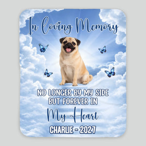 Custom Pug Blanket With Name - In Loving Memory Gift For Dog Lovers | 89Prints