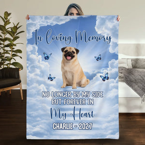 Custom Pug Blanket With Name - In Loving Memory Gift For Dog Lovers | 89Prints
